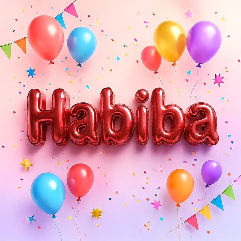اجمل صور لاسم حبيبة على شكل بالونات لعيد الميلاد | صورة احتفالية مميزة