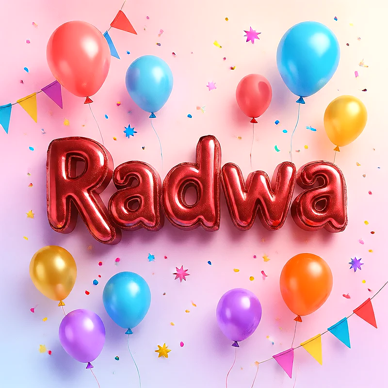 اجمل صور لاسم رضوي على شكل بالونات لعيد الميلاد | صورة احتفالية مميزة