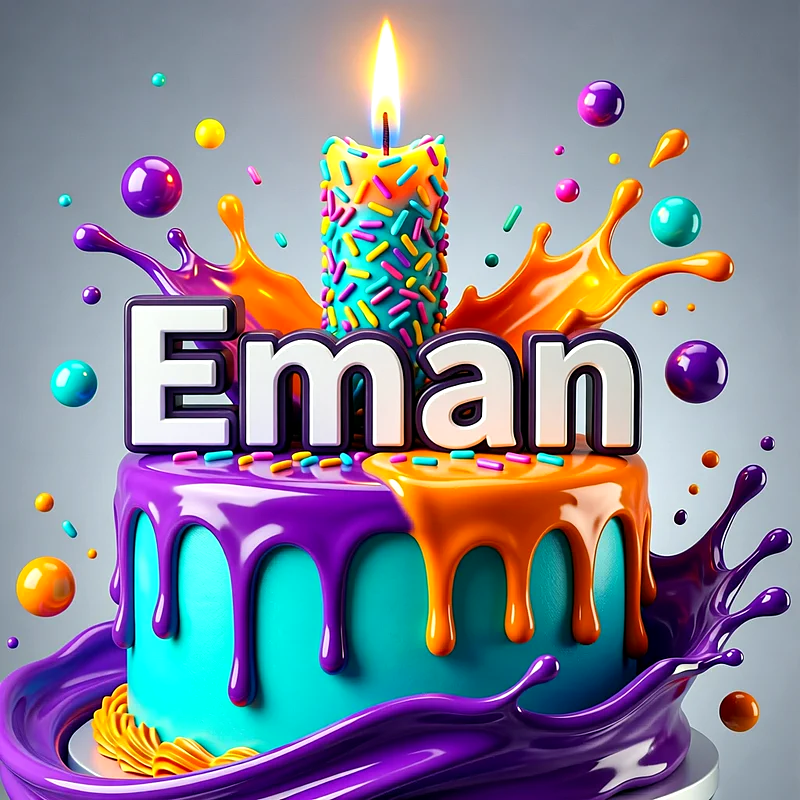 تورتة عيد ميلاد باسم إيمان - تحميل صورة تورتة عيد ميلاد بالاسم