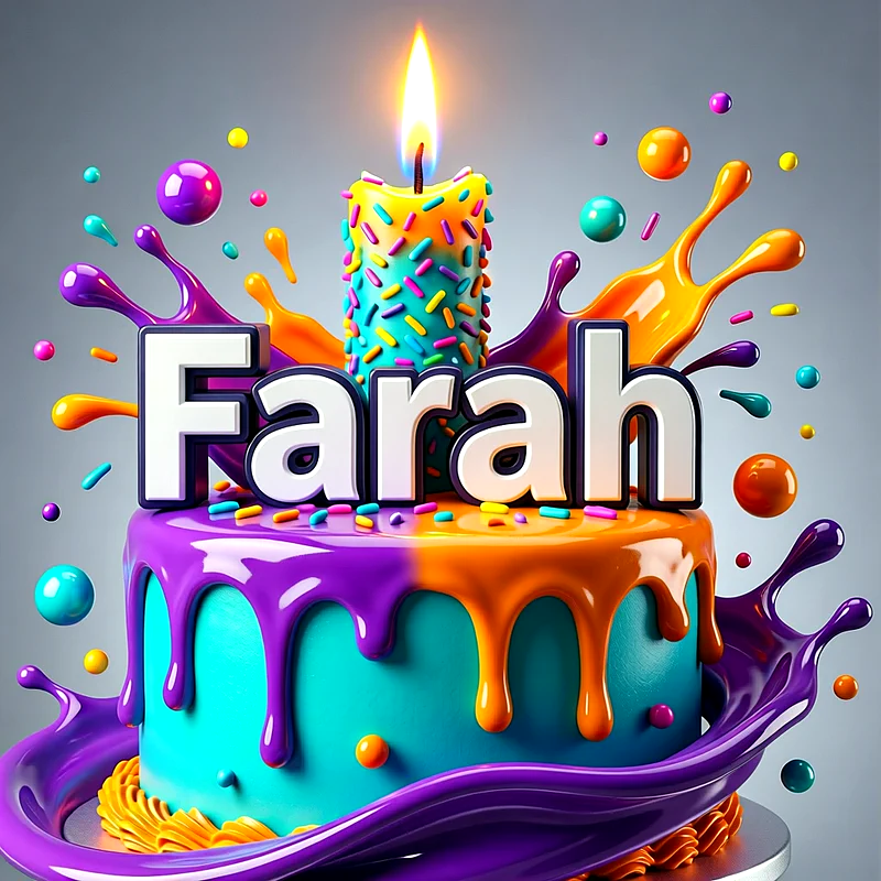 تورتة عيد ميلاد باسم فرح - تحميل صورة تورتة عيد ميلاد بالاسم