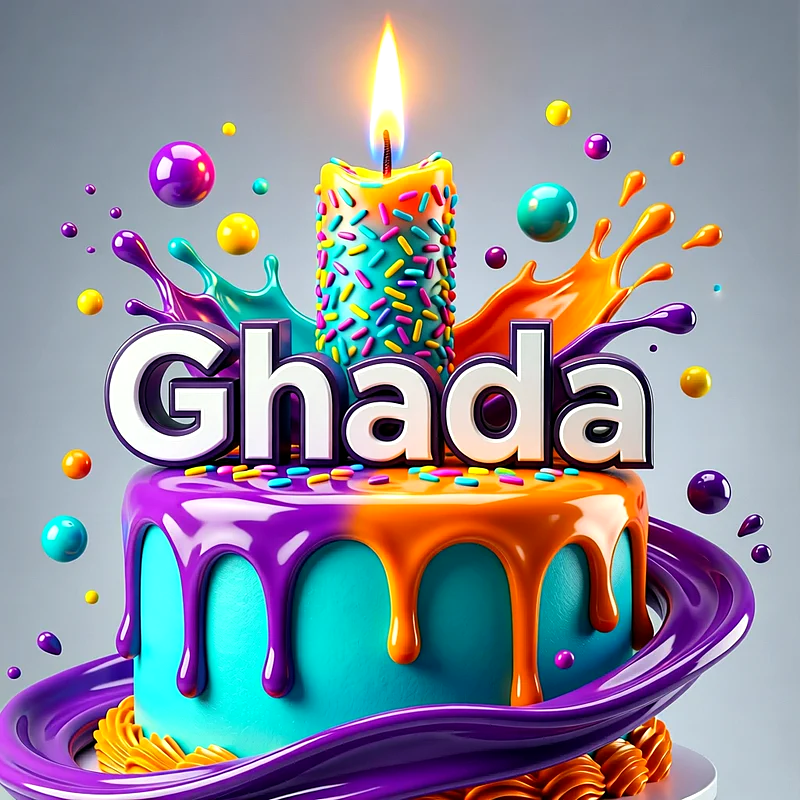 تورتة عيد ميلاد باسم غادة - تحميل صورة تورتة عيد ميلاد بالاسم