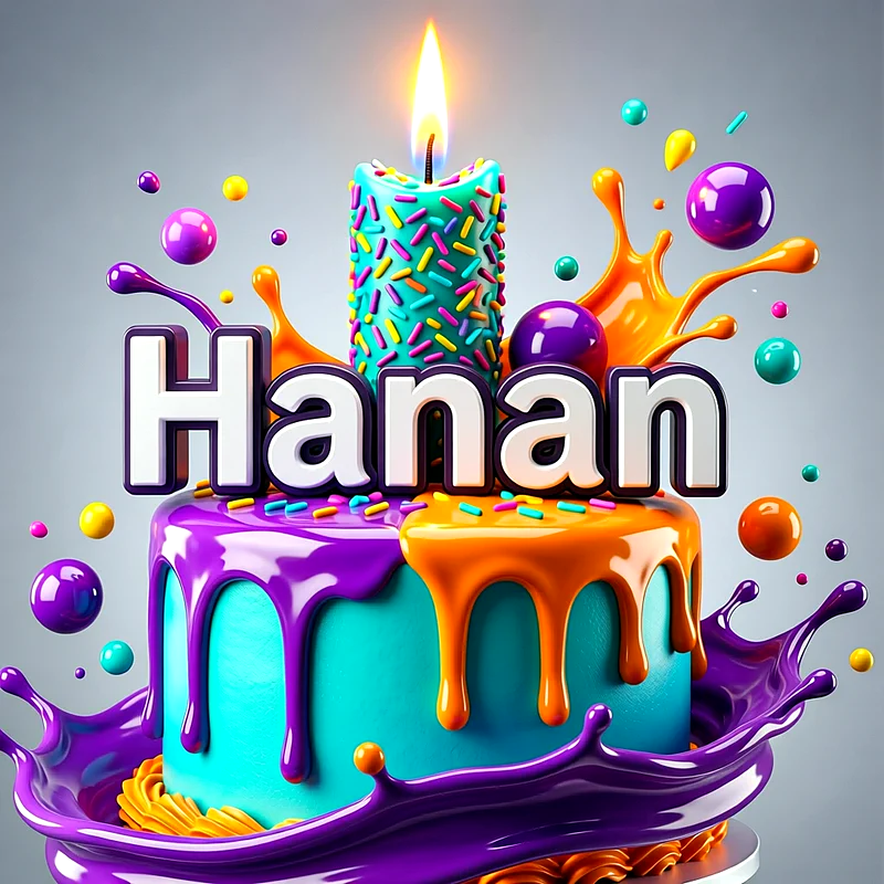 تورتة عيد ميلاد باسم حنان - تحميل صورة تورتة عيد ميلاد بالاسم