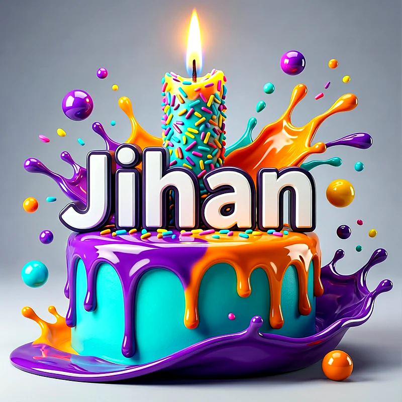 تورتة عيد ميلاد باسم جيهان - تحميل صورة تورتة عيد ميلاد بالاسم