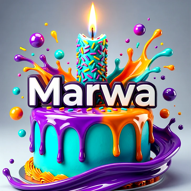تورتة عيد ميلاد باسم مروة - تحميل صورة تورتة عيد ميلاد بالاسم