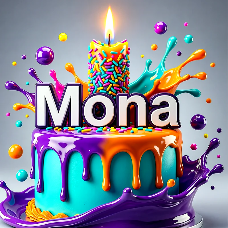 تورتة عيد ميلاد باسم منى - تحميل صورة تورتة عيد ميلاد بالاسم