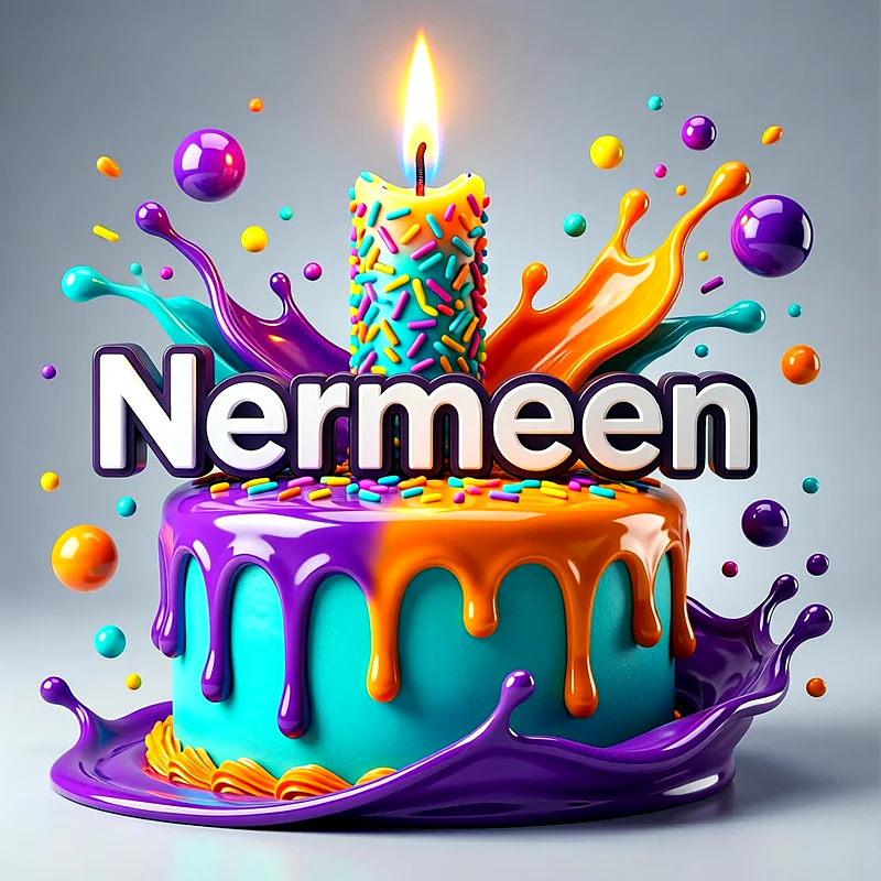 تورتة عيد ميلاد باسم نرمين - تحميل صورة تورتة عيد ميلاد بالاسم