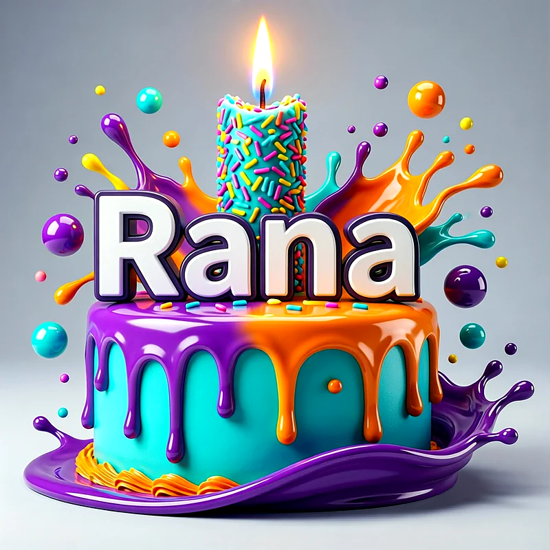 تورتة عيد ميلاد باسم رنا - تحميل صورة تورتة عيد ميلاد بالاسم