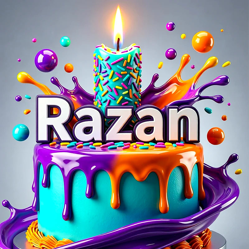 تورتة عيد ميلاد باسم رزان - تحميل صورة تورتة عيد ميلاد بالاسم