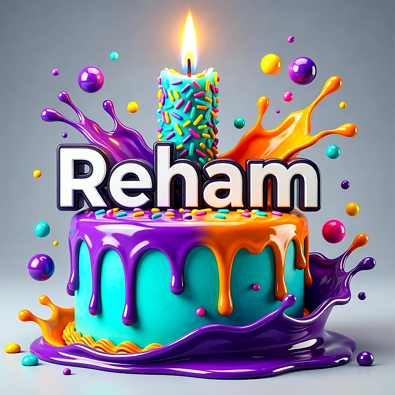 تورتة عيد ميلاد باسم ريهام - تحميل صورة تورتة عيد ميلاد بالاسم