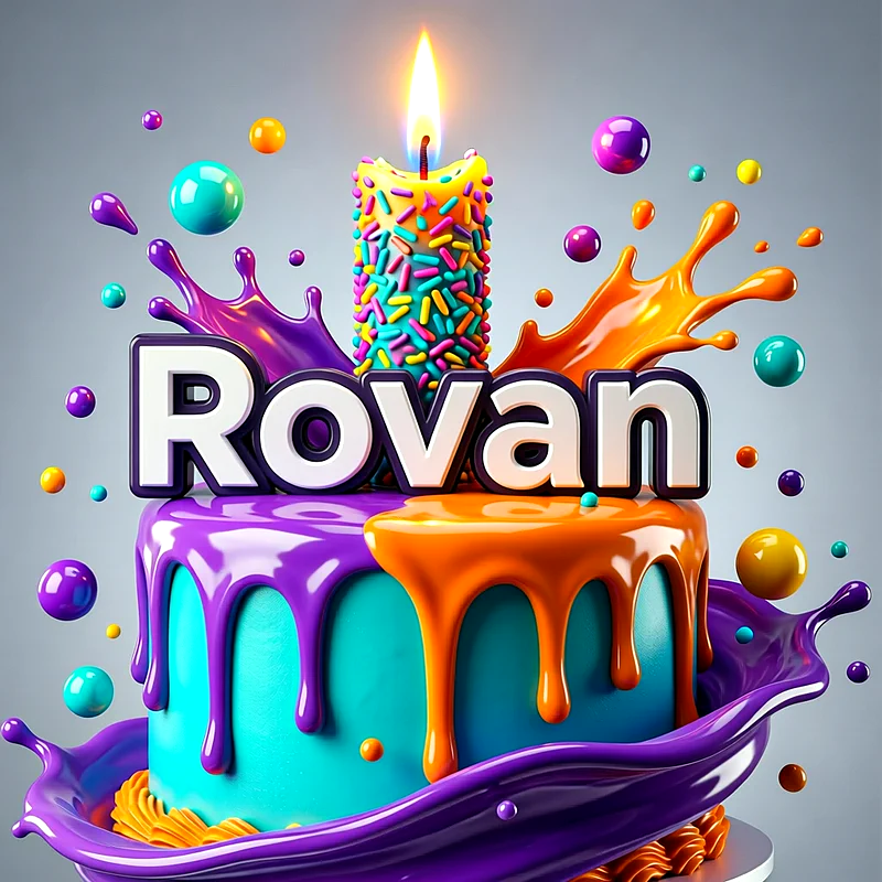 تورتة عيد ميلاد باسم روفان - تحميل صورة تورتة عيد ميلاد بالاسم