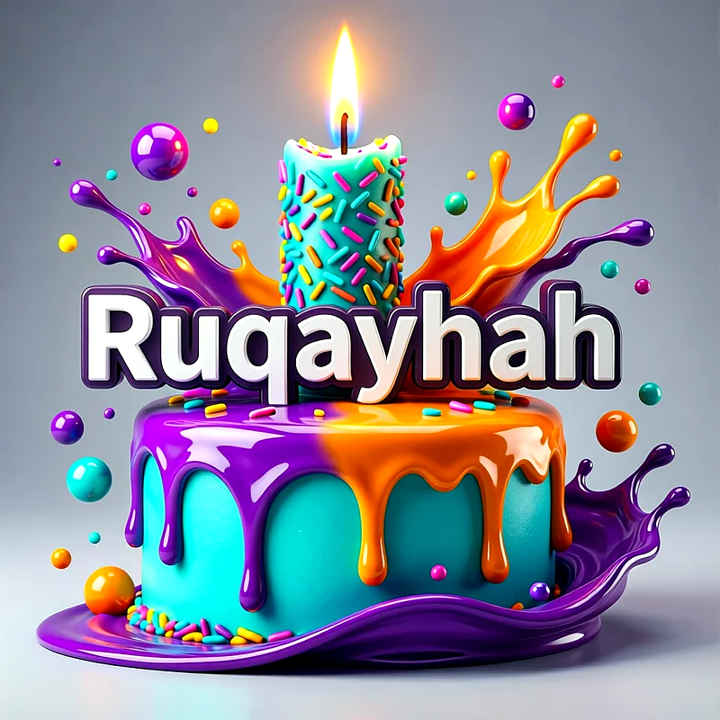 تورتة عيد ميلاد باسم رقية - تحميل صورة تورتة عيد ميلاد بالاسم