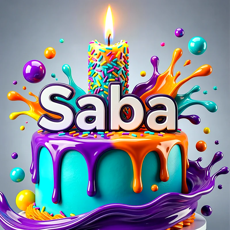 تورتة عيد ميلاد باسم صبا - تحميل صورة تورتة عيد ميلاد بالاسم