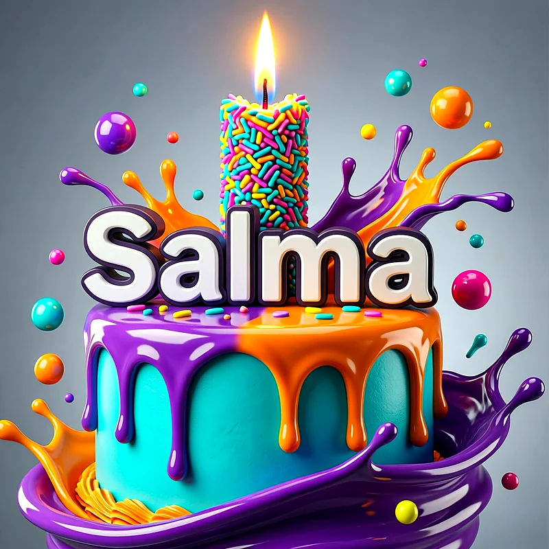 تورتة عيد ميلاد باسم سلمى - تحميل صورة تورتة عيد ميلاد بالاسم