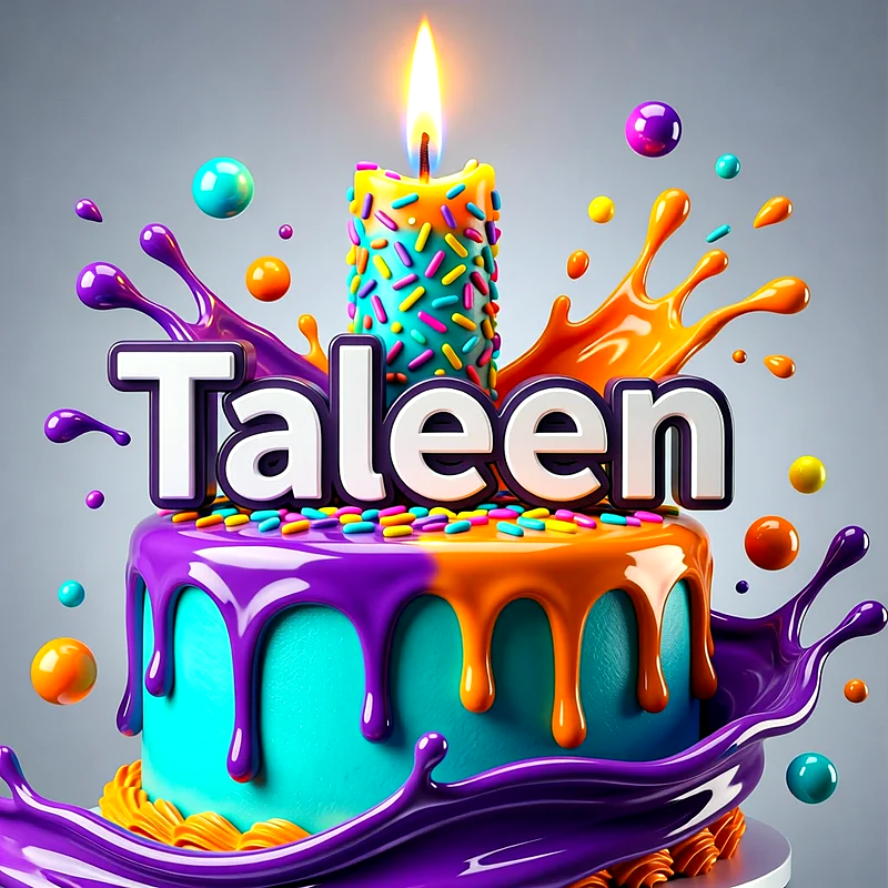 تورتة عيد ميلاد باسم تالين - تحميل صورة تورتة عيد ميلاد بالاسم