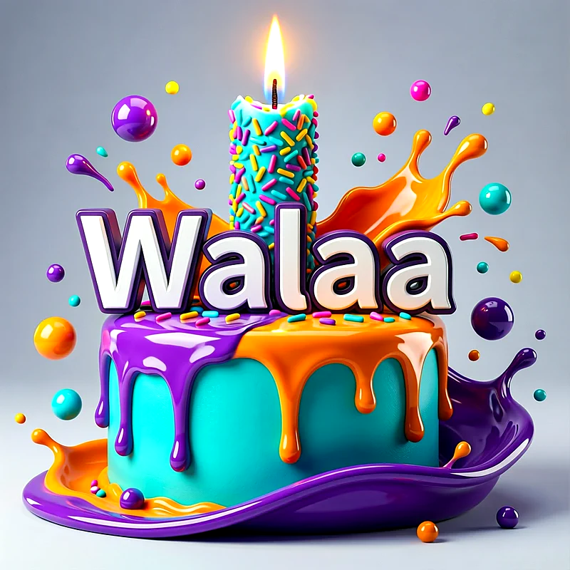 تورتة عيد ميلاد باسم ولاء - تحميل صورة تورتة عيد ميلاد بالاسم