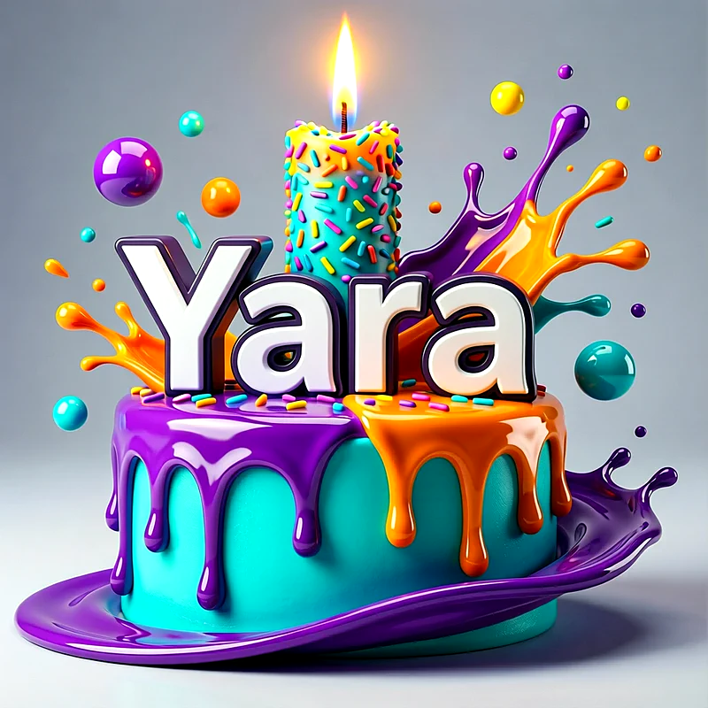 تورتة عيد ميلاد باسم يارا - تحميل صورة تورتة عيد ميلاد بالاسم
