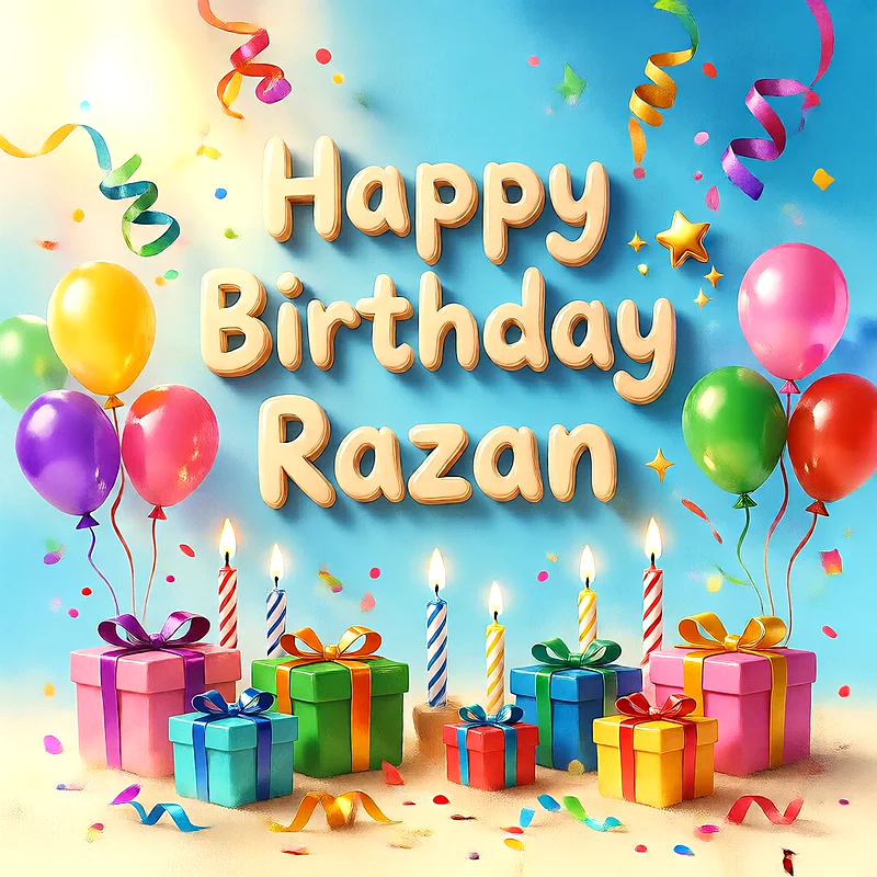 تحميل صورة عيد ميلاد سعيد باسم رزان مجانا للفيسبوك والواتساب والانستقرام وبينتريست