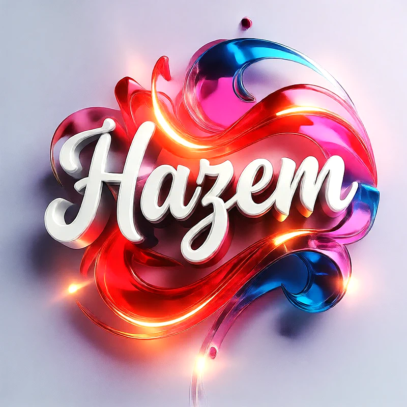 تحميل صورة اسم حازم بخط انجليزي أنيق تصميم 3D فاخر للفيسبوك والواتساب