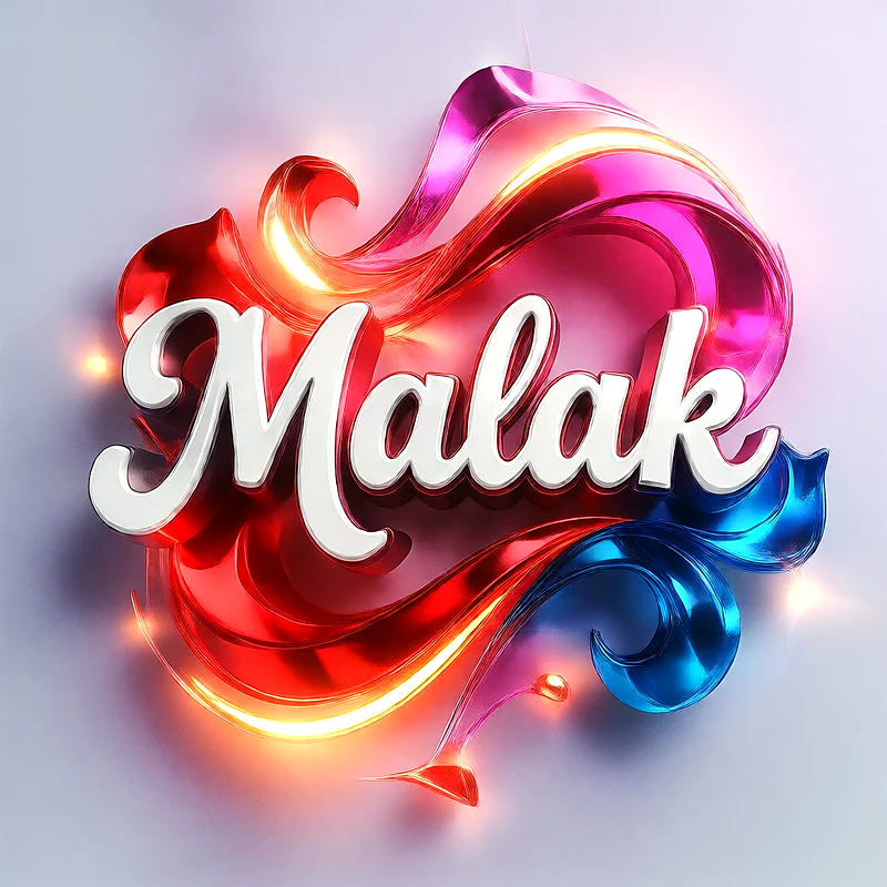 تحميل صورة اسم ملك بخط انجليزي أنيق تصميم 3D فاخر للفيسبوك والواتساب