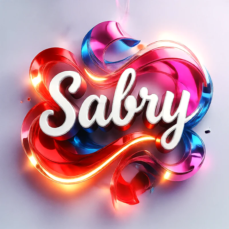 تحميل صورة اسم صبرى بخط انجليزي أنيق تصميم 3D فاخر للفيسبوك والواتساب