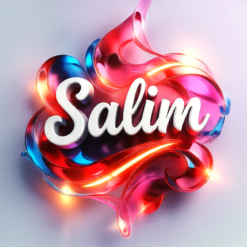 تحميل صورة اسم سليم بخط انجليزي أنيق تصميم 3D فاخر للفيسبوك والواتساب