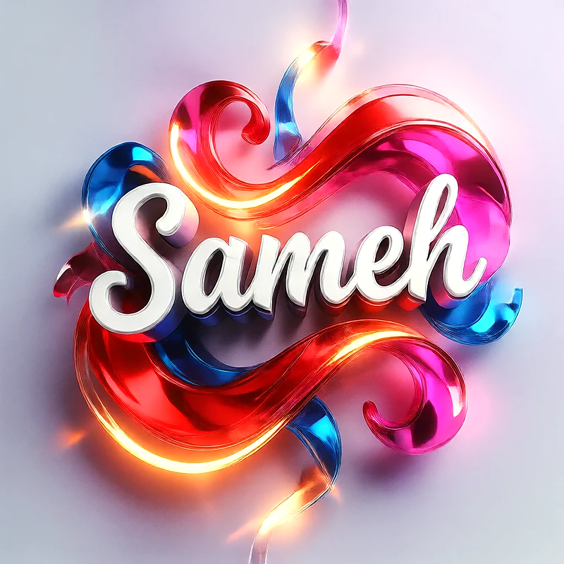 تحميل صورة اسم سامح بخط انجليزي أنيق تصميم 3D فاخر للفيسبوك والواتساب