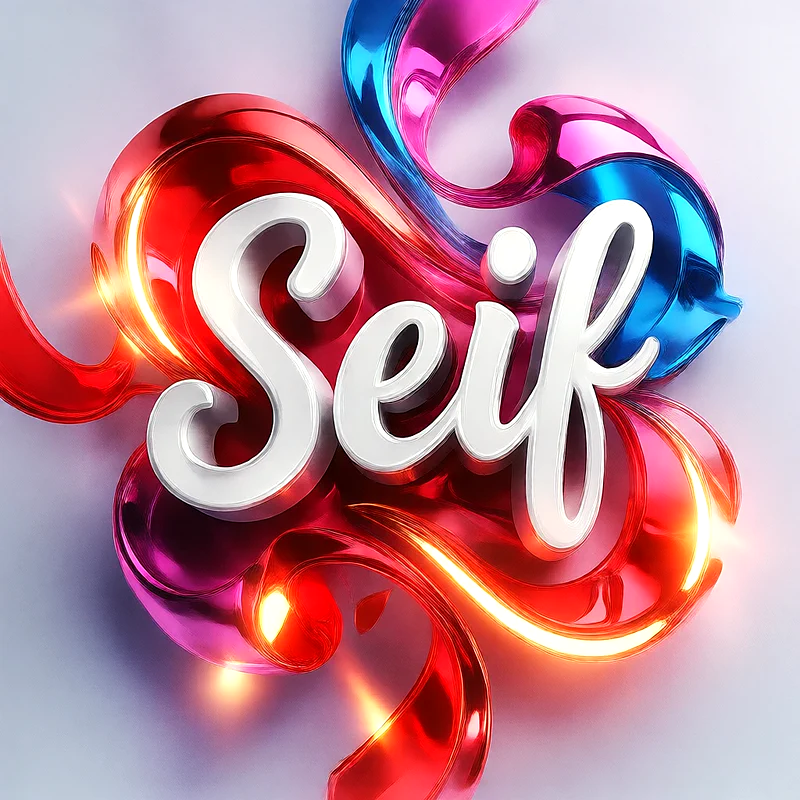 تحميل صورة اسم سيف بخط انجليزي أنيق تصميم 3D فاخر للفيسبوك والواتساب