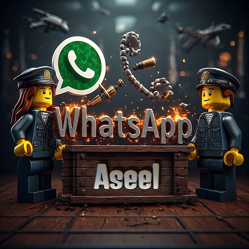 تحميل صورة اسم أسيل بشخصية ليغو عسكرية مع شعار واتساب صور للوتساب