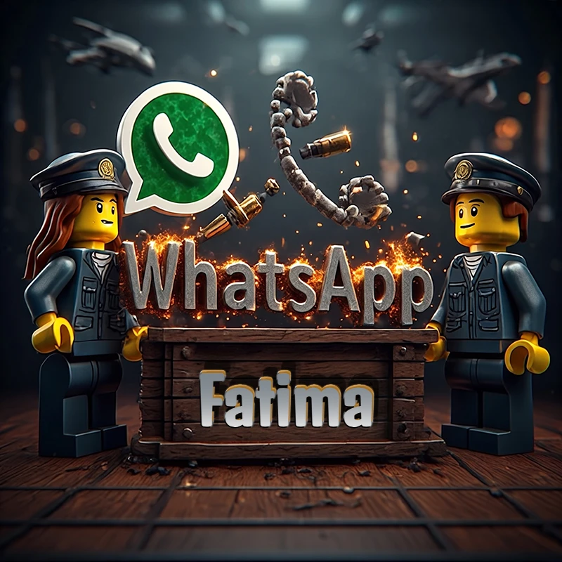 تحميل صورة اسم فاطمة بشخصية ليغو عسكرية مع شعار واتساب صور للوتساب