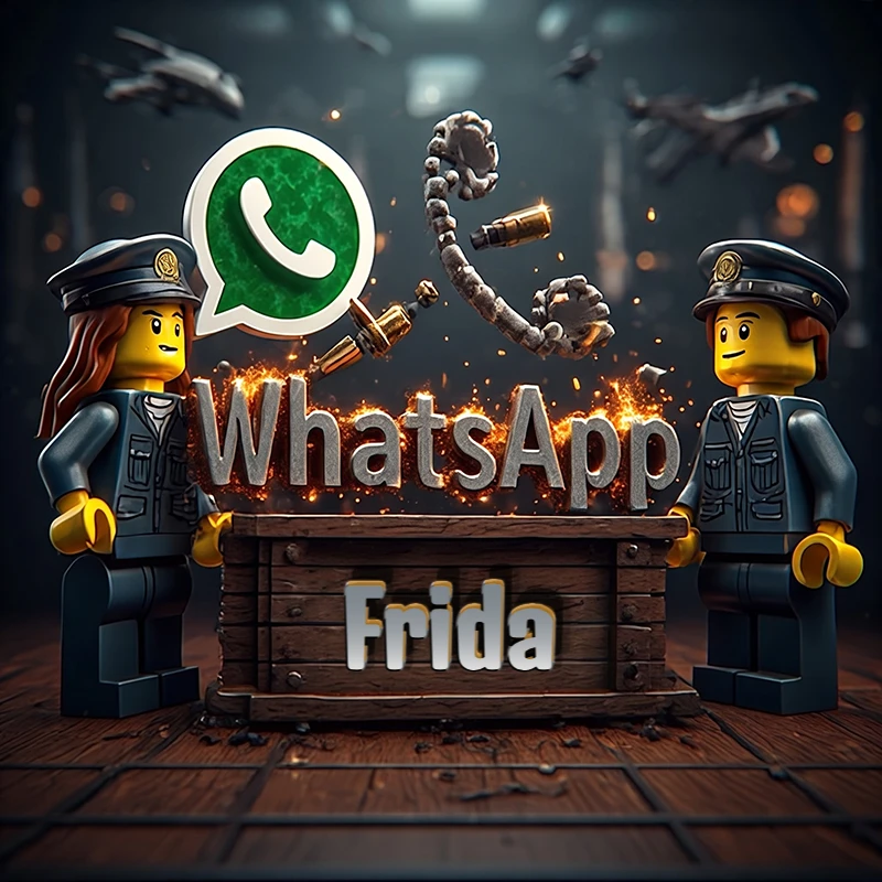 تحميل صورة اسم فريدة بشخصية ليغو عسكرية مع شعار واتساب صور للوتساب