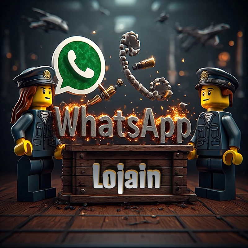 تحميل صورة اسم لوجين بشخصية ليغو عسكرية مع شعار واتساب صور للوتساب