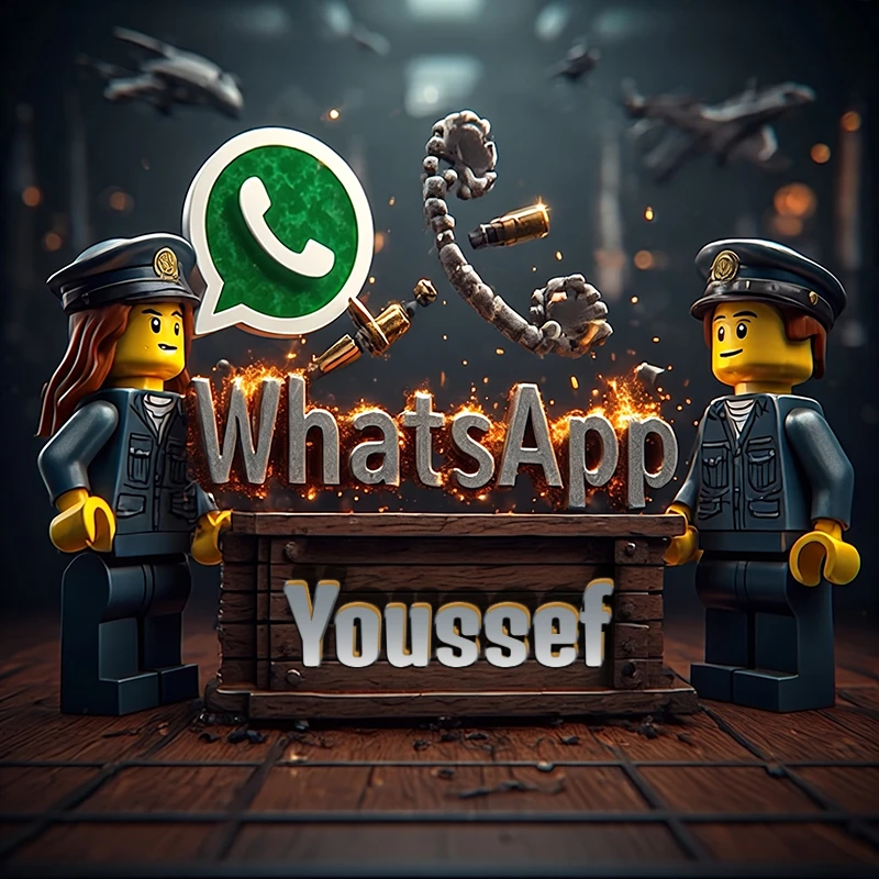 تحميل صورة اسم يوسف بشخصية ليغو عسكرية مع شعار واتساب صور للوتساب
